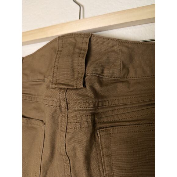 Duluth Trading Co Women DuluthFlex Fire Hose Boot Cut Brown Pants 18x29 Utility - Picture 4 of 12